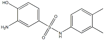 3-amino-N-(3,4-dimethylphenyl)-4-hydroxybenzene-1-sulfonamide 구조식 이미지