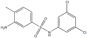 3-amino-N-(3,5-dichlorophenyl)-4-methylbenzene-1-sulfonamide Structure