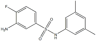 3-amino-N-(3,5-dimethylphenyl)-4-fluorobenzene-1-sulfonamide 구조식 이미지