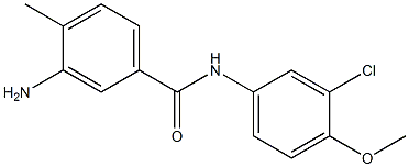 3-amino-N-(3-chloro-4-methoxyphenyl)-4-methylbenzamide 구조식 이미지