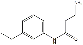 3-amino-N-(3-ethylphenyl)propanamide 구조식 이미지