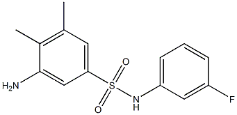 3-amino-N-(3-fluorophenyl)-4,5-dimethylbenzene-1-sulfonamide Structure
