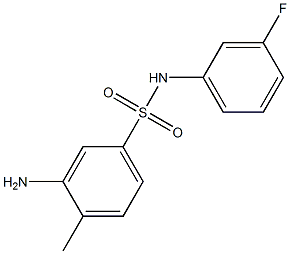 3-amino-N-(3-fluorophenyl)-4-methylbenzene-1-sulfonamide 구조식 이미지