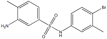 3-amino-N-(4-bromo-3-methylphenyl)-4-methylbenzene-1-sulfonamide 구조식 이미지