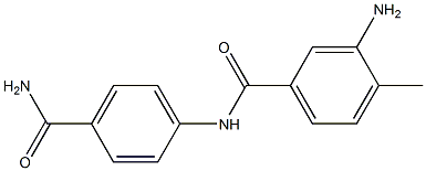 3-amino-N-(4-carbamoylphenyl)-4-methylbenzamide 구조식 이미지