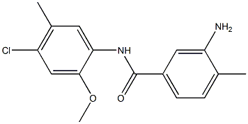 3-amino-N-(4-chloro-2-methoxy-5-methylphenyl)-4-methylbenzamide 구조식 이미지