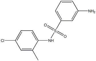 3-amino-N-(4-chloro-2-methylphenyl)benzenesulfonamide 구조식 이미지