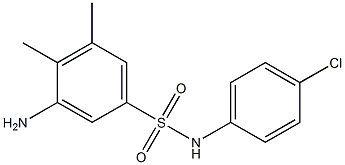 3-amino-N-(4-chlorophenyl)-4,5-dimethylbenzene-1-sulfonamide 구조식 이미지