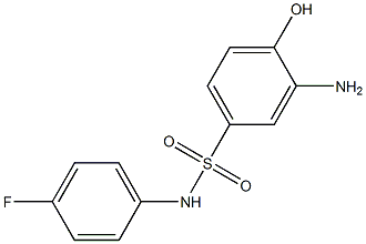 3-amino-N-(4-fluorophenyl)-4-hydroxybenzene-1-sulfonamide 구조식 이미지