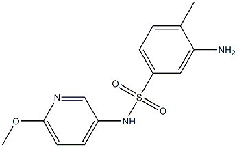 3-amino-N-(6-methoxypyridin-3-yl)-4-methylbenzene-1-sulfonamide 구조식 이미지