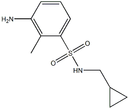 3-amino-N-(cyclopropylmethyl)-2-methylbenzene-1-sulfonamide 구조식 이미지