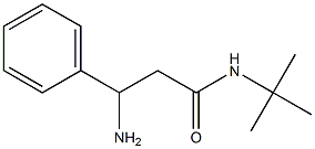 3-amino-N-(tert-butyl)-3-phenylpropanamide 구조식 이미지