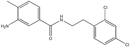 3-amino-N-[2-(2,4-dichlorophenyl)ethyl]-4-methylbenzamide 구조식 이미지