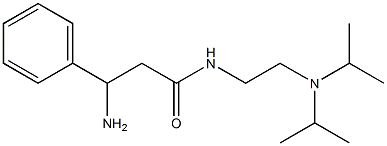 3-amino-N-[2-(diisopropylamino)ethyl]-3-phenylpropanamide Structure