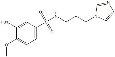 3-amino-N-[3-(1H-imidazol-1-yl)propyl]-4-methoxybenzene-1-sulfonamide Structure