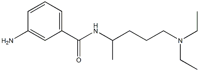 3-amino-N-[5-(diethylamino)pentan-2-yl]benzamide 구조식 이미지