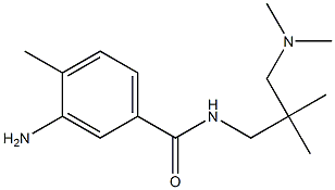 3-amino-N-{2-[(dimethylamino)methyl]-2-methylpropyl}-4-methylbenzamide 구조식 이미지