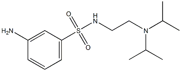 3-amino-N-{2-[bis(propan-2-yl)amino]ethyl}benzene-1-sulfonamide 구조식 이미지