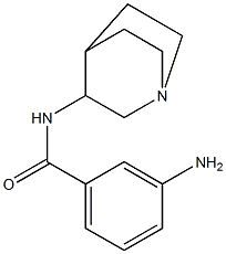 3-amino-N-1-azabicyclo[2.2.2]oct-3-ylbenzamide 구조식 이미지