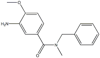 3-amino-N-benzyl-4-methoxy-N-methylbenzamide 구조식 이미지