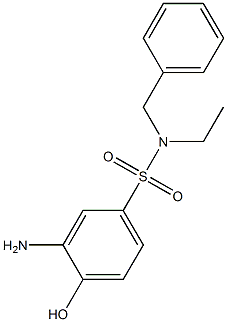 3-amino-N-benzyl-N-ethyl-4-hydroxybenzene-1-sulfonamide 구조식 이미지