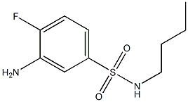 3-amino-N-butyl-4-fluorobenzene-1-sulfonamide Structure