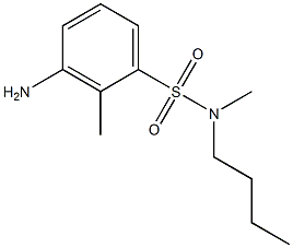 3-amino-N-butyl-N,2-dimethylbenzene-1-sulfonamide 구조식 이미지