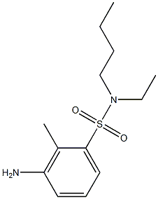 3-amino-N-butyl-N-ethyl-2-methylbenzene-1-sulfonamide 구조식 이미지