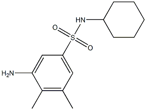 3-amino-N-cyclohexyl-4,5-dimethylbenzene-1-sulfonamide 구조식 이미지