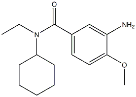 3-amino-N-cyclohexyl-N-ethyl-4-methoxybenzamide 구조식 이미지