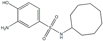 3-amino-N-cyclooctyl-4-hydroxybenzene-1-sulfonamide 구조식 이미지