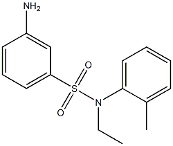 3-amino-N-ethyl-N-(2-methylphenyl)benzene-1-sulfonamide 구조식 이미지