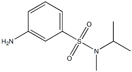 3-amino-N-isopropyl-N-methylbenzenesulfonamide 구조식 이미지