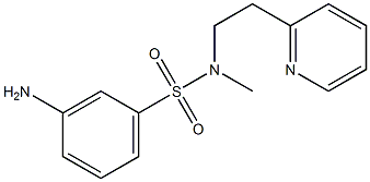 3-amino-N-methyl-N-[2-(pyridin-2-yl)ethyl]benzene-1-sulfonamide Structure