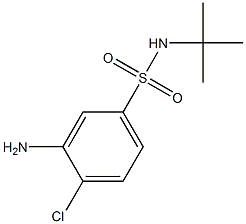 3-amino-N-tert-butyl-4-chlorobenzene-1-sulfonamide Structure