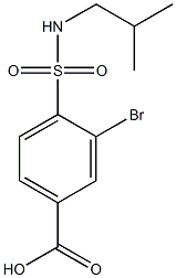 3-bromo-4-[(2-methylpropyl)sulfamoyl]benzoic acid 구조식 이미지