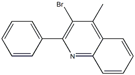 3-bromo-4-methyl-2-phenylquinoline 구조식 이미지
