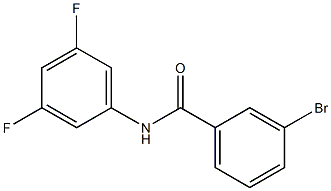 3-bromo-N-(3,5-difluorophenyl)benzamide Structure