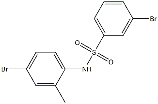 3-bromo-N-(4-bromo-2-methylphenyl)benzene-1-sulfonamide Structure