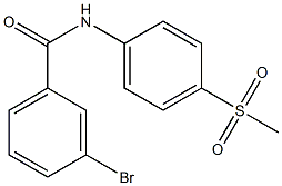 3-bromo-N-(4-methanesulfonylphenyl)benzamide Structure