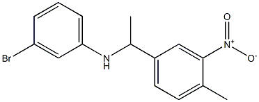 3-bromo-N-[1-(4-methyl-3-nitrophenyl)ethyl]aniline 구조식 이미지