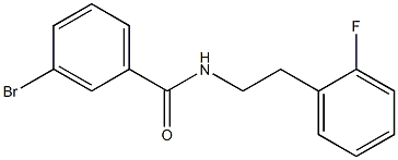 3-bromo-N-[2-(2-fluorophenyl)ethyl]benzamide 구조식 이미지