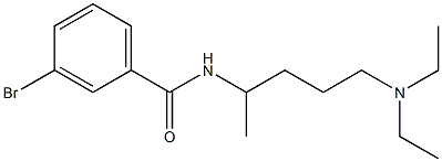 3-bromo-N-[4-(diethylamino)-1-methylbutyl]benzamide 구조식 이미지