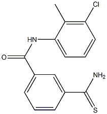 3-carbamothioyl-N-(3-chloro-2-methylphenyl)benzamide Structure