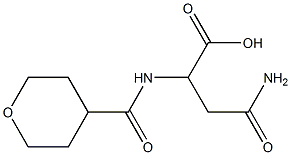 3-carbamoyl-2-(oxan-4-ylformamido)propanoic acid Structure