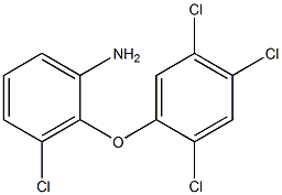 3-chloro-2-(2,4,5-trichlorophenoxy)aniline 구조식 이미지