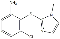 3-chloro-2-[(1-methyl-1H-imidazol-2-yl)sulfanyl]aniline Structure