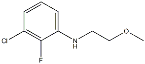 3-chloro-2-fluoro-N-(2-methoxyethyl)aniline Structure