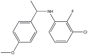 3-chloro-2-fluoro-N-[1-(4-methoxyphenyl)ethyl]aniline 구조식 이미지