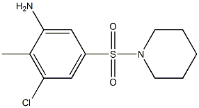 3-chloro-2-methyl-5-(piperidine-1-sulfonyl)aniline Structure